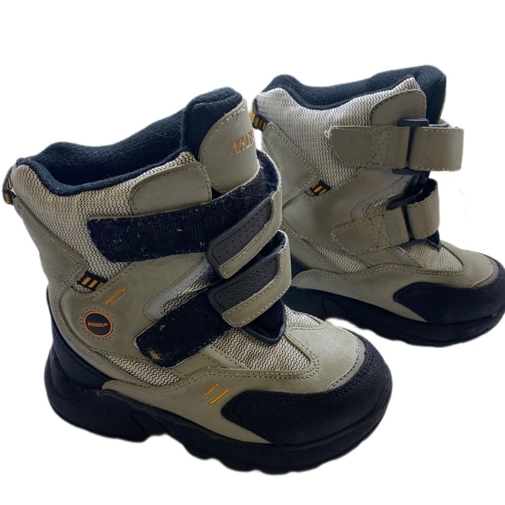 Khombu Kids Snow Boot - Size 11 - Tan and Black
